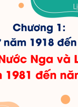 Bài 1. Nước Nga và Liên Xô từ năm 1918 đến năm 1945
